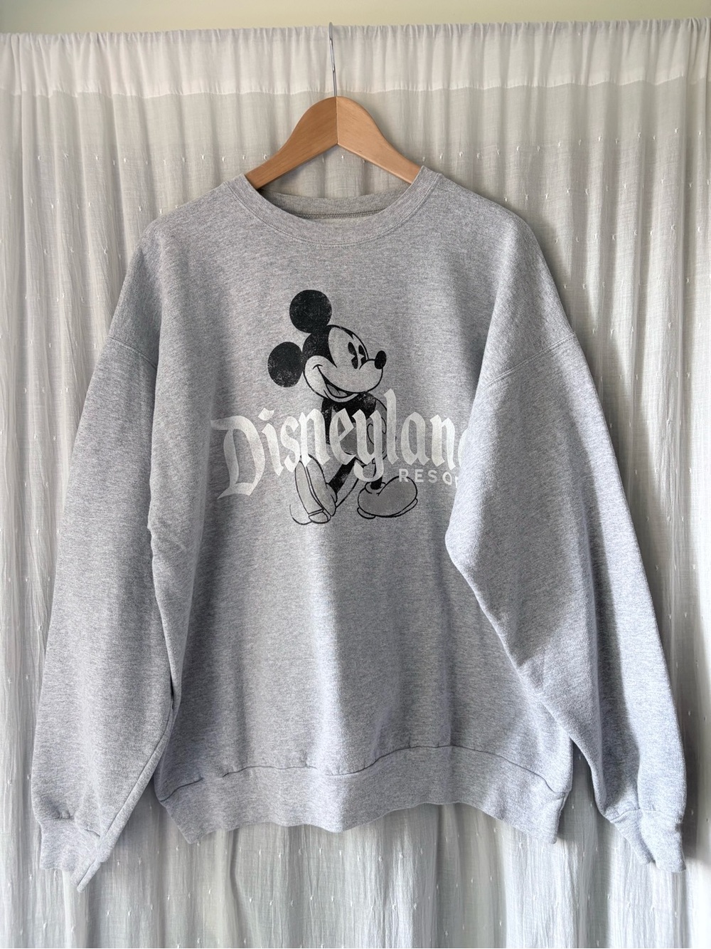 Vintage style Disney Gray Mickey Mouse Crewneck Sweatshirt